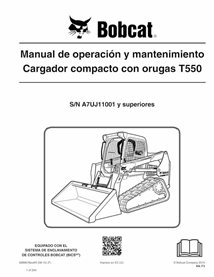BOBCAT-T550-6989678-ES-OM Bobcat T550 compact track loader pdf operation and maintenance manual ES