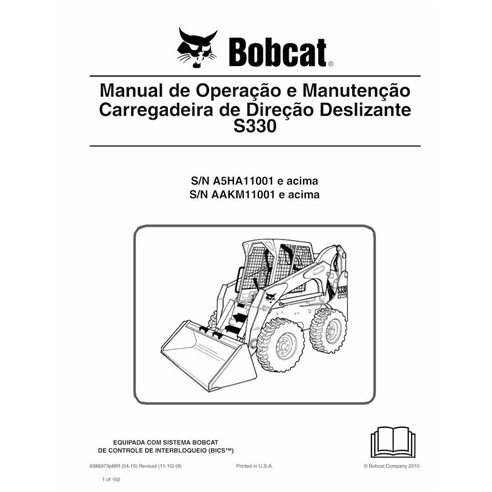 BOBCAT-S330-6986973-PT-OM Bobcat S330 skid steer loader pdf operation and maintenance manual PT