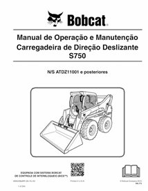 BOBCAT-S750-6990248-PT-OM Bobcat S750 minicargadora pdf manual de operación y mantenimiento PT