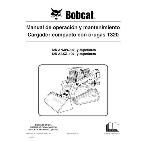 BOBCAT-T320-6986606-ES-OM Bobcat T320 compact track loader pdf operation and maintenance manual ES