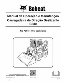 BOBCAT-S530-6990672-PT-OM Manuel d'utilisation et d'entretien de la chargeuse compacte Bobcat S530 (format PDF, PT)