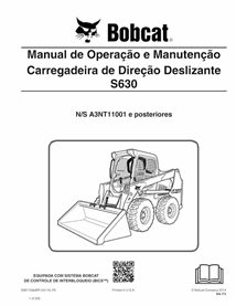 BOBCAT-S630-6987159-PT-OM Bobcat S630 skid steer loader pdf operation and maintenance manual PT