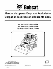 BOBCAT-S185-6904134-ES-OM Bobcat S185 skid steer loader pdf operation and maintenance manual ES