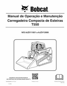 BOBCAT-T550-6990688-PT-OM Manual de operação e manutenção em pdf da carregadeira de esteira compacta Bobcat T550 PT