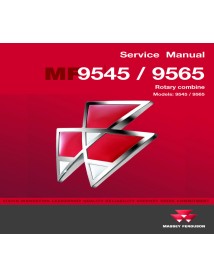 Manual de servicio de la cosechadora Massey Ferguson 9545, 9565 - Massey Ferguson manuales - MF-4283564M2