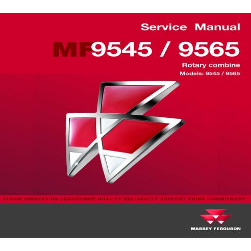 Manual de servicio de la cosechadora Massey Ferguson 9545, 9565 - Massey Ferguson manuales - MF-4283564M2
