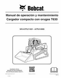 BOBCAT-T630-6987163-ES-OM Bobcat T630 cargador compacto de orugas pdf manual de operación y mantenimiento ES