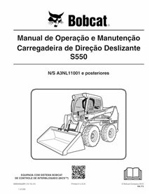 BOBCAT-S550-6989493-PT-OM Manual de operación y mantenimiento del minicargador Bobcat S550 (PDF)