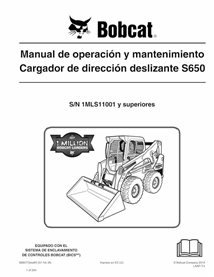 BOBCAT-S650-6990772-ES-OM Minicargadora Bobcat S650 pdf manual de operación y mantenimiento ES