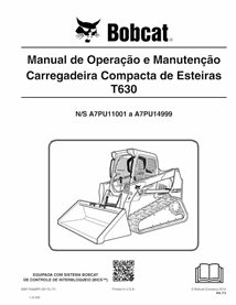 BOBCAT-T630-6987163-PT-OM Bobcat T630 cargador compacto de orugas pdf manual de operación y mantenimiento PT