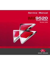 Manual de servicio de la cosechadora Massey Ferguson 9520 - Massey Ferguson manuales - MF-4283559M1