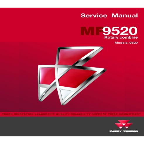 Manual de servicio de la cosechadora Massey Ferguson 9520 - Massey Ferguson manuales - MF-4283559M1
