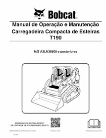 BOBCAT-T190-6989619-PT-OM Bobcat T190 cargador compacto de orugas pdf manual de operación y mantenimiento PT