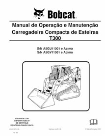 BOBCAT-T300-6986975-PT-OM Bobcat T300 cargador compacto de orugas pdf manual de operación y mantenimiento PT