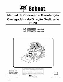 BOBCAT-S220-6904152-PT-OM Bobcat S220 minicargadora pdf manual de operación y mantenimiento PT
