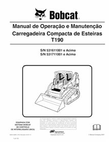 BOBCAT-T190-6904144-PT-OM Bobcat T190 compact track loader pdf operation and maintenance manual PT