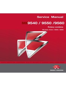 Manual de servicio de la cosechadora Massey Ferguson 9540/9550/9560 - Massey Ferguson manuales - MF-4283447M2