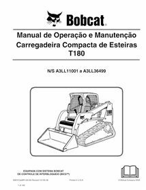 BOBCAT-T180-6987015-PT-OM Bobcat T180 compact track loader pdf operation and maintenance manual PT
