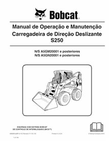 BOBCAT-S250-6986991-PT-OM Bobcat S250 skid steer loader pdf operation and maintenance manual PT