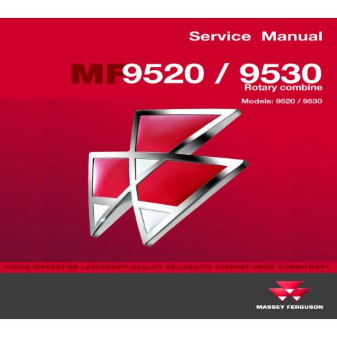 Manual de serviço da colheitadeira Massey Ferguson 9520/9530 - Massey Ferguson manuais - MF-4283446M2