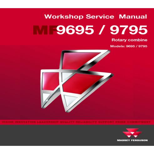 Manual de servicio del taller de la cosechadora Massey Ferguson 9695/9795 - Massey Ferguson manuales - MF-4283358M1
