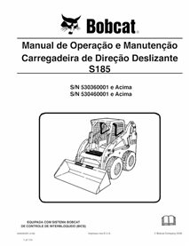 BOBCAT-S185-6986985-PT-OM Bobcat S185 minicargadora pdf manual de operación y mantenimiento PT