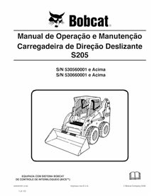 BOBCAT-S205-6986987-PT-OM Bobcat S205 skid steer loader pdf operation and maintenance manual PT
