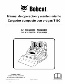 BOBCAT-T190-6987017-ES-OM Manual de operação e manutenção em pdf da carregadeira de esteira compacta Bobcat T190 ES