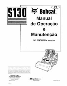 BOBCAT-S130-6902679-PT-OM Bobcat S130 minicargadora pdf manual de operación y mantenimiento PT