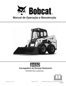 BOBCAT-S450-6990811-PT-OM Manual de operação e manutenção da minicarregadeira Bobcat S450 em formato PDF PT