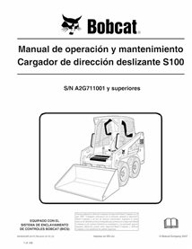 BOBCAT-S100-6904925-ES-OM Manuel d'utilisation et d'entretien pdf de la chargeuse compacte Bobcat S100 ES
