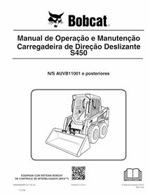 BOBCAT-S450-6990389-PT-OM Bobcat S450 skid steer loader pdf operation and maintenance manual PT