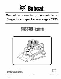 BOBCAT-T250-6904162-ES-OM Bobcat T250 cargador compacto de orugas pdf manual de operación y mantenimiento ES