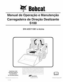 BOBCAT-S100-6904925-PT-OM Bobcat S100 skid steer loader pdf operation and maintenance manual PT