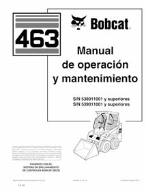 BOBCAT-463-6903710-ES-OM Minicarregadeira Bobcat 463 pdf manual de operação e manutenção ES