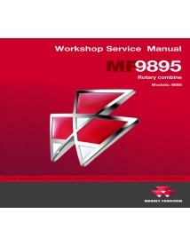 Manual de servicio del taller de la cosechadora Massey Ferguson 9895 - Massey Ferguson manuales - MF-4283099M1
