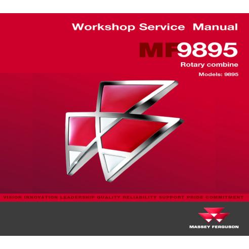 Manual de servicio del taller de la cosechadora Massey Ferguson 9895 - Massey Ferguson manuales
