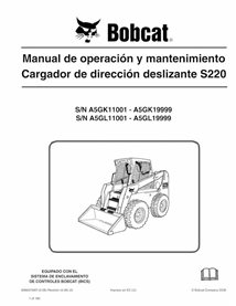 BOBCAT-S220-6986970-ES-OM Minicargadora Bobcat S220 pdf manual de operación y mantenimiento ES