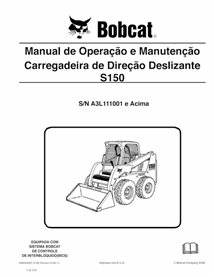 BOBCAT-S150-6986966-PT-OM Minicarregadeira Bobcat S150 pdf manual de operação e manutenção PT