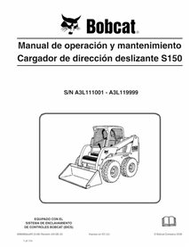 BOBCAT-S150-6986966-ES-OM Bobcat S150 skid steer loader pdf operation and maintenance manual ES