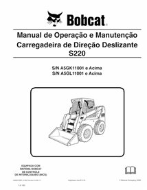 BOBCAT-S220-6986970-PT-OM Manuel d'utilisation et d'entretien pdf de la chargeuse compacte Bobcat S220 PT