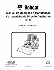 BOBCAT-S130-6986965-PT-OM Bobcat S130 minicargadora pdf manual de operación y mantenimiento PT