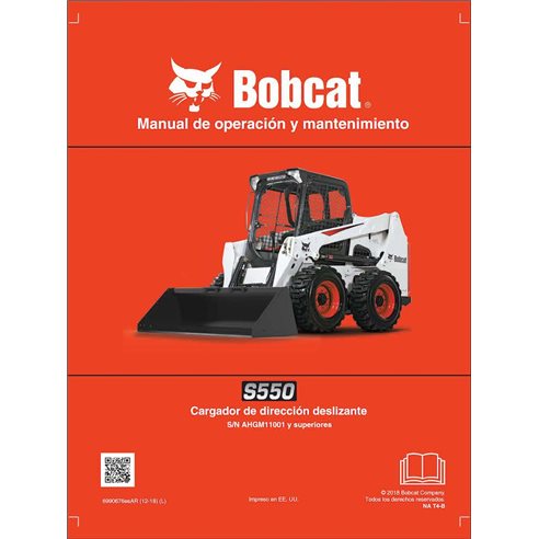 BOBCAT-S550-6990676-ES-OM Bobcat S550 skid steer loader pdf operation and maintenance manual ES