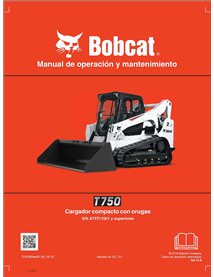 BOBCAT-T750-7252380-ES-OM Manual de operação e manutenção em pdf da carregadeira de esteira compacta Bobcat T750 ES