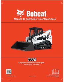 BOBCAT-T770-7252383-ES-OM Bobcat T770 compact track loader pdf operation and maintenance manual ES
