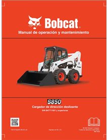 BOBCAT-S850-7301373-ES-OM Minicarregadeira Bobcat S850 pdf manual de operação e manutenção ES