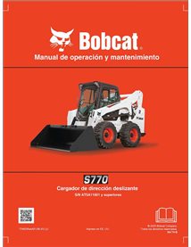 BOBCAT-S770-7248295-ES-OM Minicargadora Bobcat S770 pdf manual de operación y mantenimiento ES