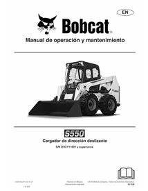 BOBCAT-S550-7252976-ES-OM Manual de operação e manutenção da minicarregadeira Bobcat S550 em PDF ES