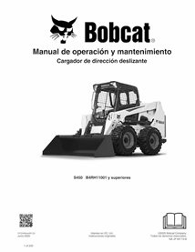 BOBCAT-S450-7412449-ES-OM Manual de operación y mantenimiento de la minicargadora Bobcat S450 (PDF)