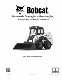 BOBCAT-S510-7398909-PT-OM Bobcat S510 skid steer loader pdf operation and maintenance manual PT